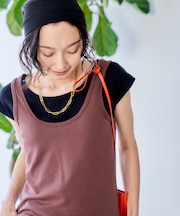 【セットアイテム】コットンモダール マルチウェイ キャップスリーブ タンクセット