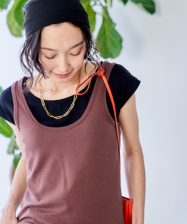 【セットアイテム】コットンモダール マルチウェイ キャップスリーブ タンクセット