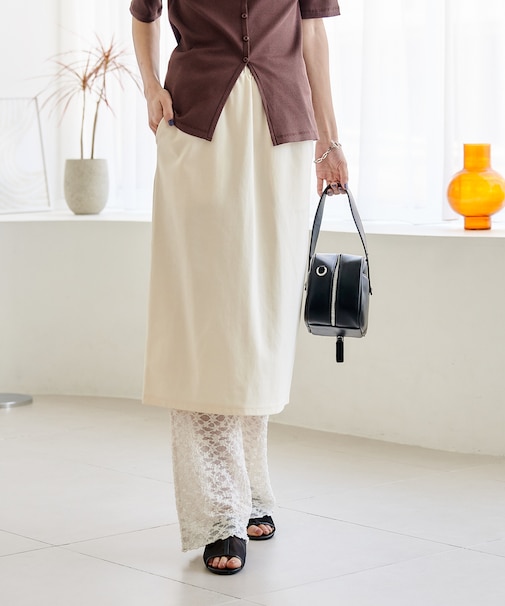 【セットアイテム】フラワー レースレギンス スカートセット