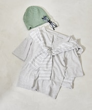 コットンモダール ヘンリーネック 半袖 Tシャツ