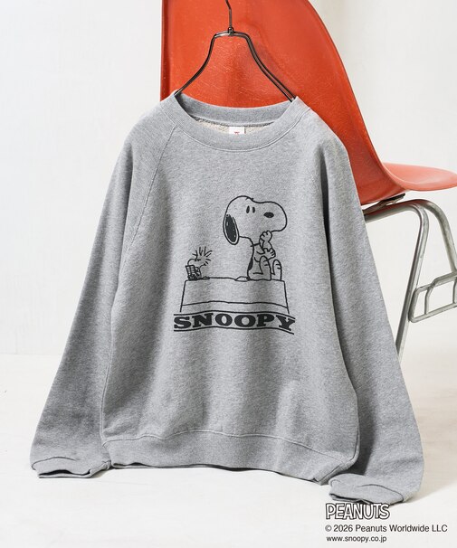 【Snoopy】ヴィンテージライク プリントスウェット