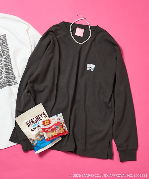 【3月19日12:00～販売開始】”HELLO KITTY” 総柄プリントロンT