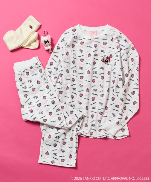 【3月19日12:00～販売開始】”HELLO KITTY" 総柄プリント ルームウェア