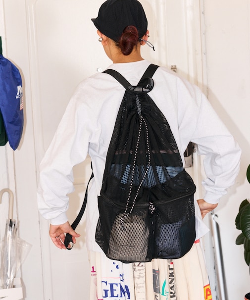 別注 MESH DRAWSTRING BACKPACK バックパック