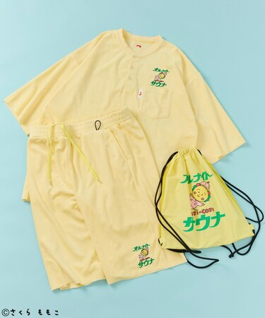 【3月19日12:00発売】別注 オールナイトサウナ KANNAIGI パイルセットアップ ナップサック付き