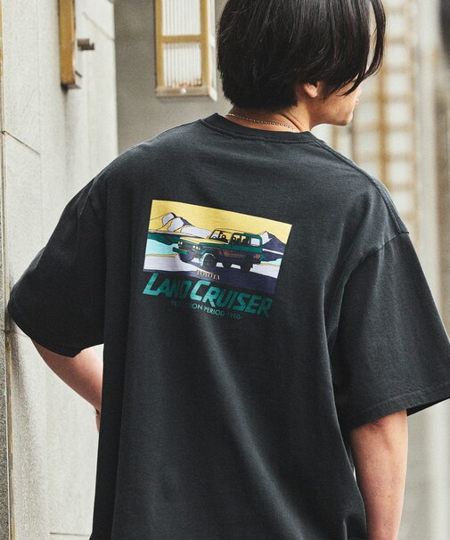 リラックスフィット ランクル60 バックプリント ショートスリーブ クルーネックTシャツ