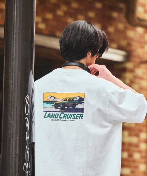 リラックスフィット ランクル60 バックプリント ショートスリーブ クルーネックTシャツ