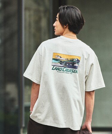 リラックスフィット ランクル60 バックプリント ショートスリーブ クルーネックTシャツ