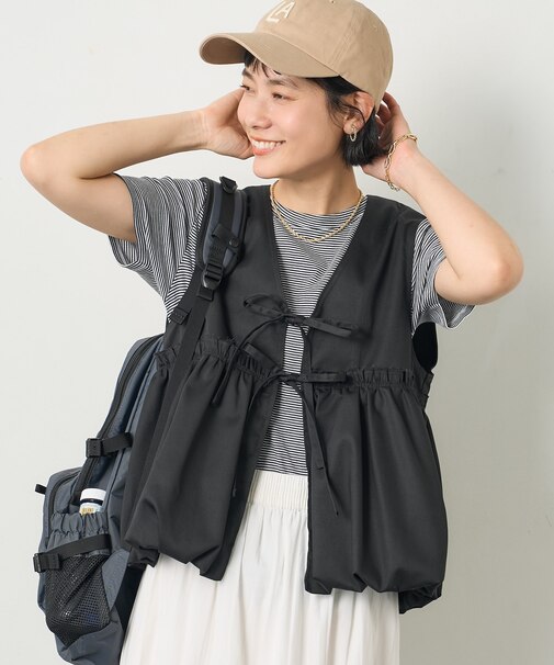 別注裾バルーン リボンベスト