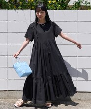 スクエアネックデニムワンピース｜スタイルミキサーの通販｜&mall 