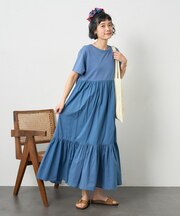 インド ドッキング Tシャツワンピース