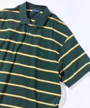 ビッグシルエット ボーダー ポロシャツ ショートスリーブ