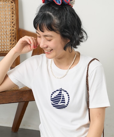 別注 フロッキープリントTシャツ