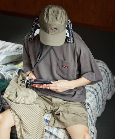 別注 neo-PRO スピンドル ワンポイントロゴ ポケットTシャツ 日本製 UVカット 吸水速乾