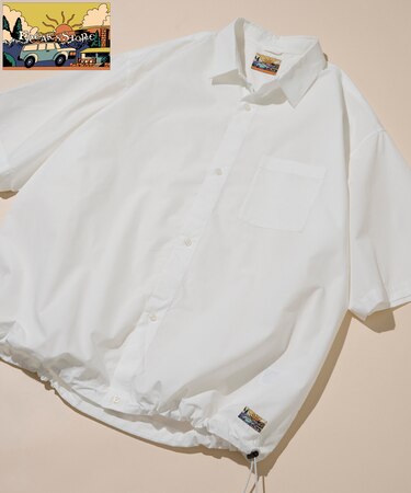 【FREAK'S STORE for BEACH & FES】 タイプライター スピンドル レギュラーカラー ショートスリーブシャツ