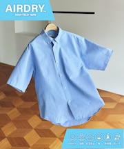 AIRDRY HIGH TECHYARN 高機能素材 オックスフォード ボタンダウンシャツ ショートスリーブ 吸水速乾