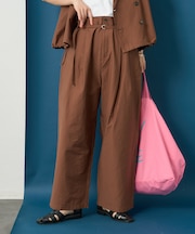 接触冷感/UVカットウエストベルトパンツ＜セットアップ対応＞