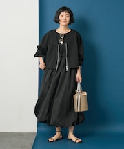 【セットアイテム】ボンディングカーデ ワンピースセット