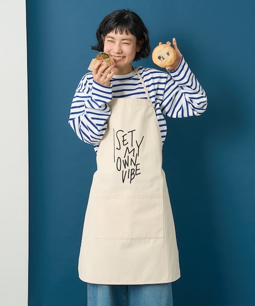 メッセージ ロゴ エプロン