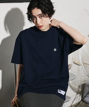 別注 ビッグシルエット ワンポイントロゴ クルーネック Tシャツ 【限定展開】