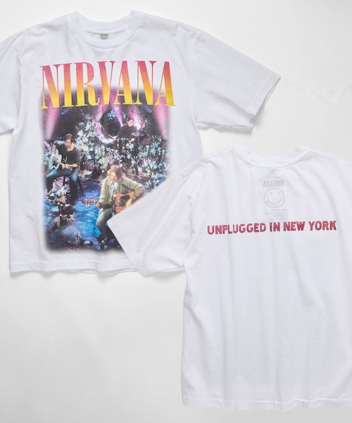 NIRVANA UNPLUGGED クルーネック バンドTシャツ｜フリークスストアの