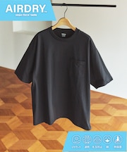 AIRDRY HIGH TECHYARN 7.7オンス ビックシルエット クルーネック ポケットTシャツ 吸水速乾 遮熱性