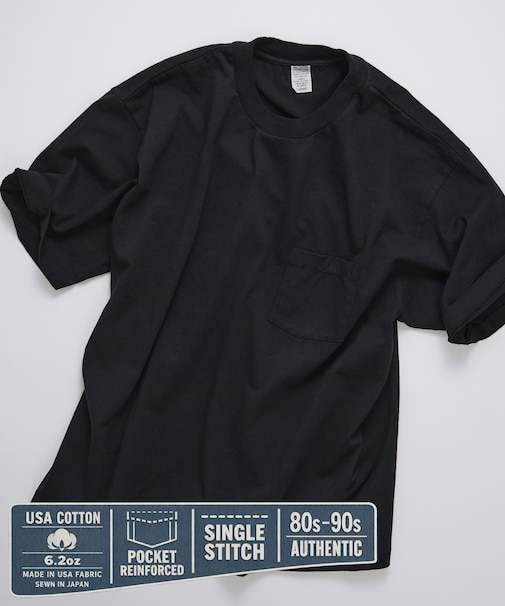 80-90s USA POCKET TEE