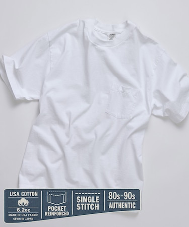 80-90s USA POCKET TEE