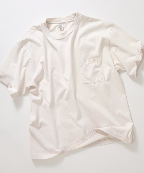 80-90s USA POCKET TEE SUNFADE
