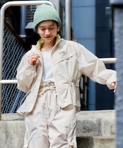 Super Light Nylon 配色 ジップパーカー<セットアップ対応>