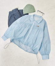 Super Light Nylon ショートギャザーシャツ<セットアップ対応>