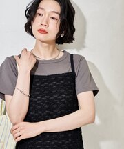 【セットアイテム】レースキャミソール Tシャツセット
