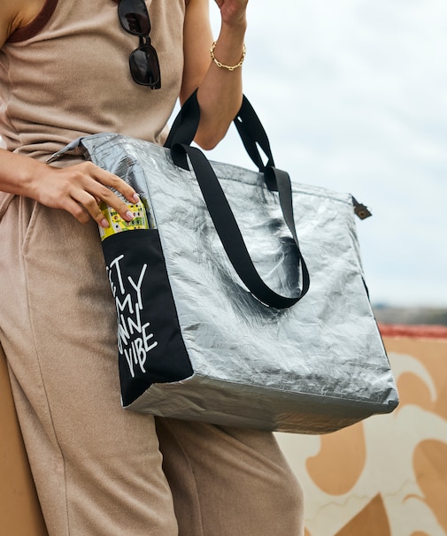 メッセージ ロゴ ビッグ ピクニックバッグ