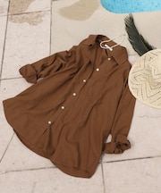 リネンブレンド シャツ<セットアップ対応>