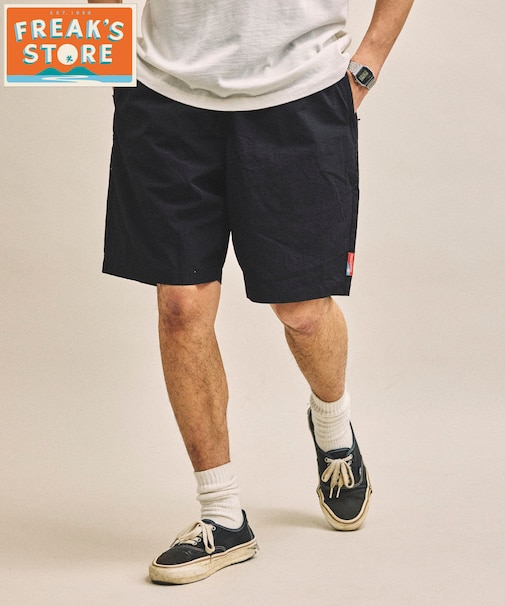 リラックスフィット 撥水 リサイクルナイロン イージーショーツ/バッグ付き