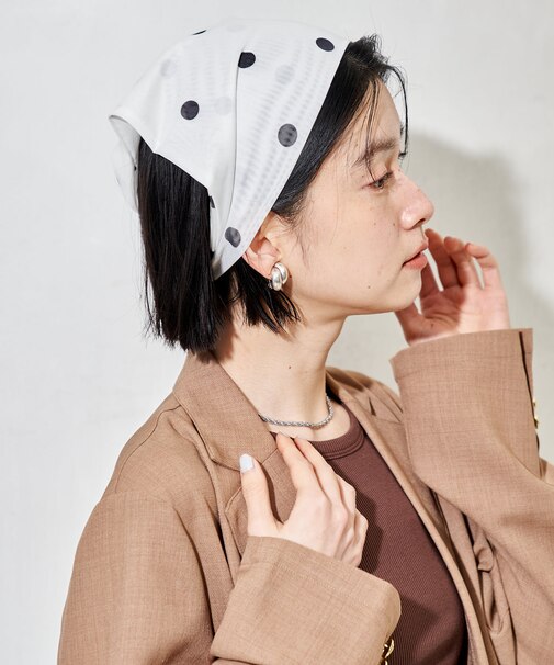 シアー三角 ヘアバンド