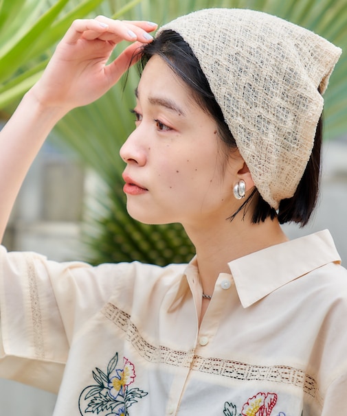 シアー三角 ヘアバンド