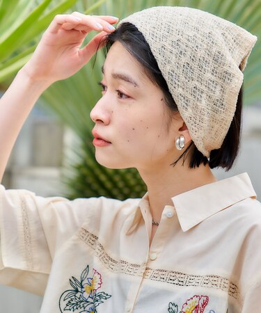 シアー三角 ヘアバンド