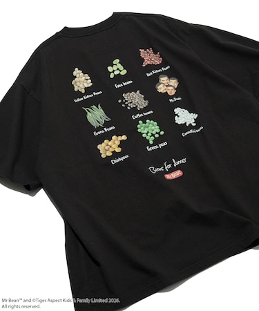 Mr. Bean/ミスタービーン Beans Tee／ビーンズ クルーネック バックプリントTシャツ
