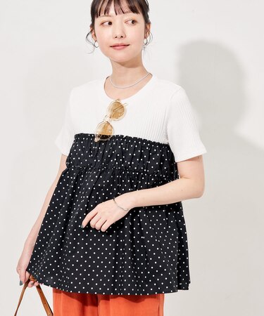 ドットビスチェ ドッキングTシャツ