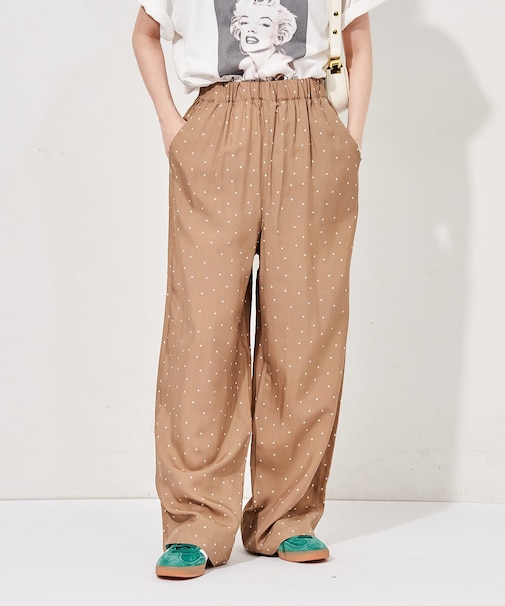 <接触冷感>キュプラ入りイージーパンツ