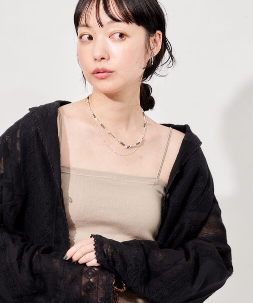 フラットカップ付きキャミソール