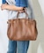 EMBOSSED LEATHER BELTED TOTE S
