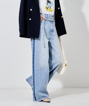 バギーデニムパンツ