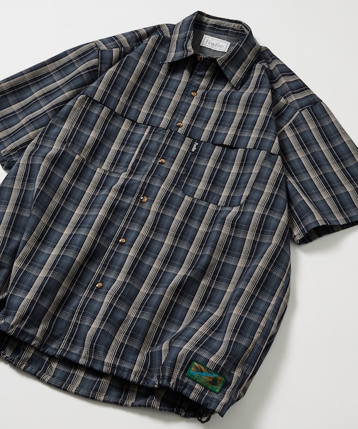 別注 フィッシングポケット ショートスリーブ スピンドルシャツ