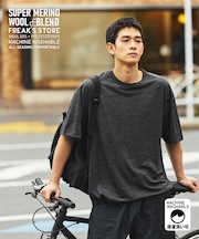 ウォッシャブル メリノウールブレンド スピンドルTシャツ