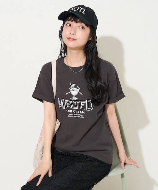 アイスクリーム プリントTシャツ