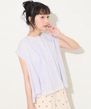 インド レイヤード ノースリーブ ショートシャツ