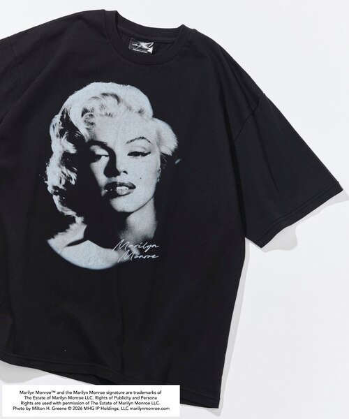 Reflection 限定品マリリンモンロー マリリンモンロー フェイスクラック フォト Tシャツ｜フリークスストア