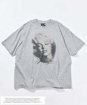 マリリンモンロー フェイスクラック フォト Tシャツ